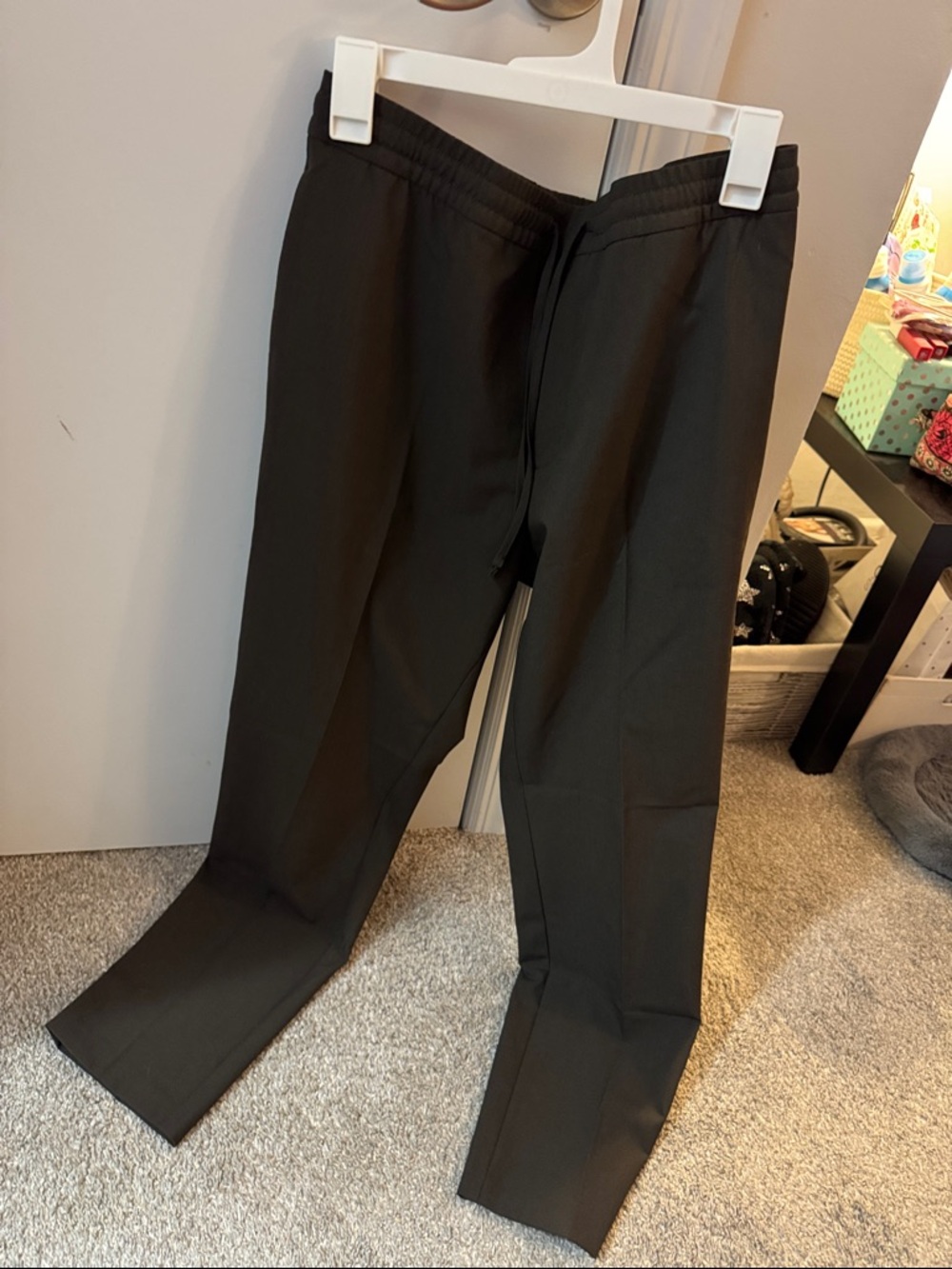 H&M Brown Men's Elastic-Waist Dress Pants NWT